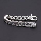 Retro Sterling Silver Thick Chain Bracelet