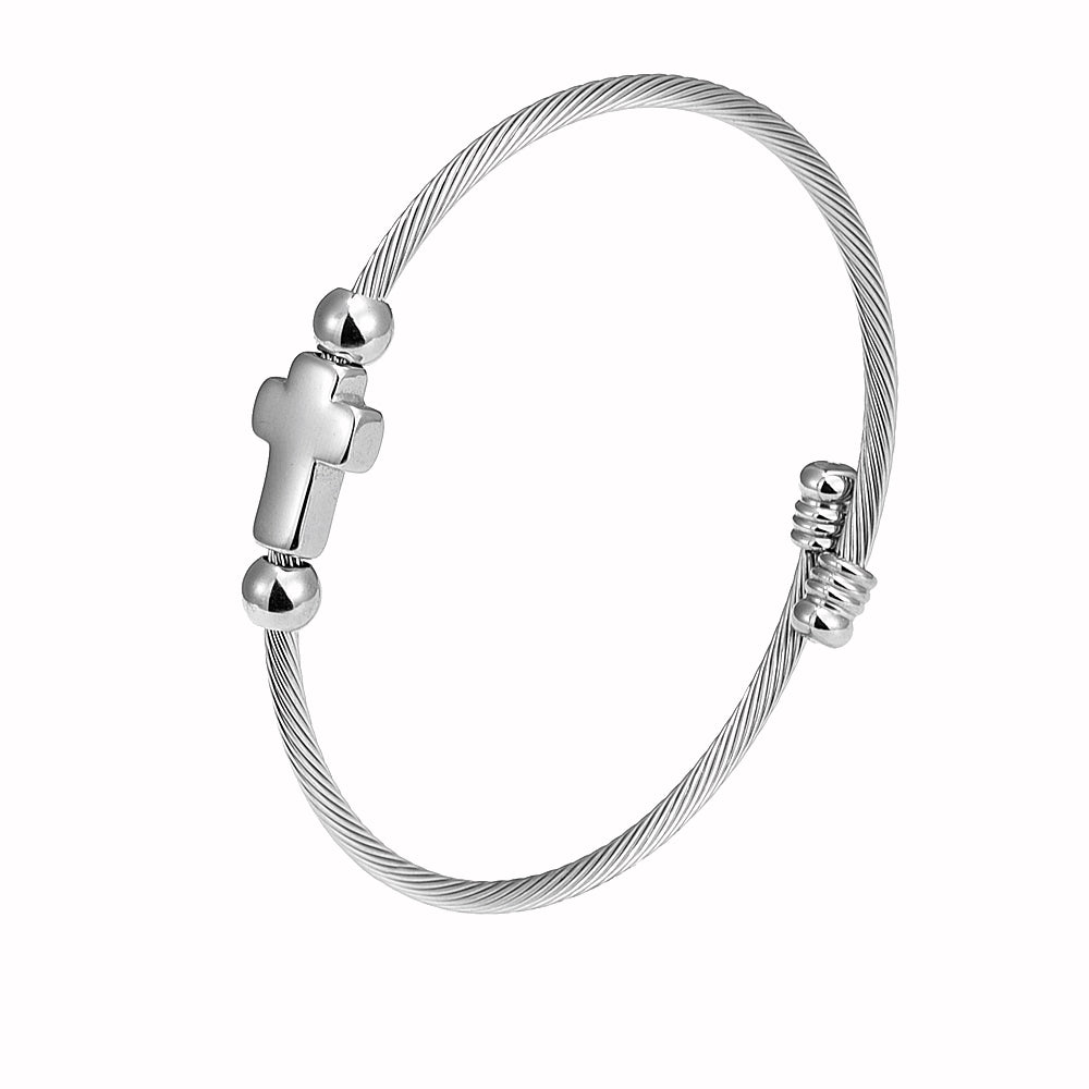 Bracelet tressé en acier inoxydable