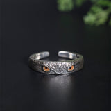 The Bird Eye Sterling Silver Adjustable Ring