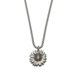 Long Chain Floral Titanium Alloy Necklace