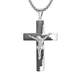 Religious Cross Titanium Steel Necklace