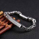Retro Chain Sterling Silver Bracelet