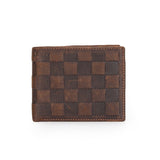 Two-Toned Checkered Bifold Wallet