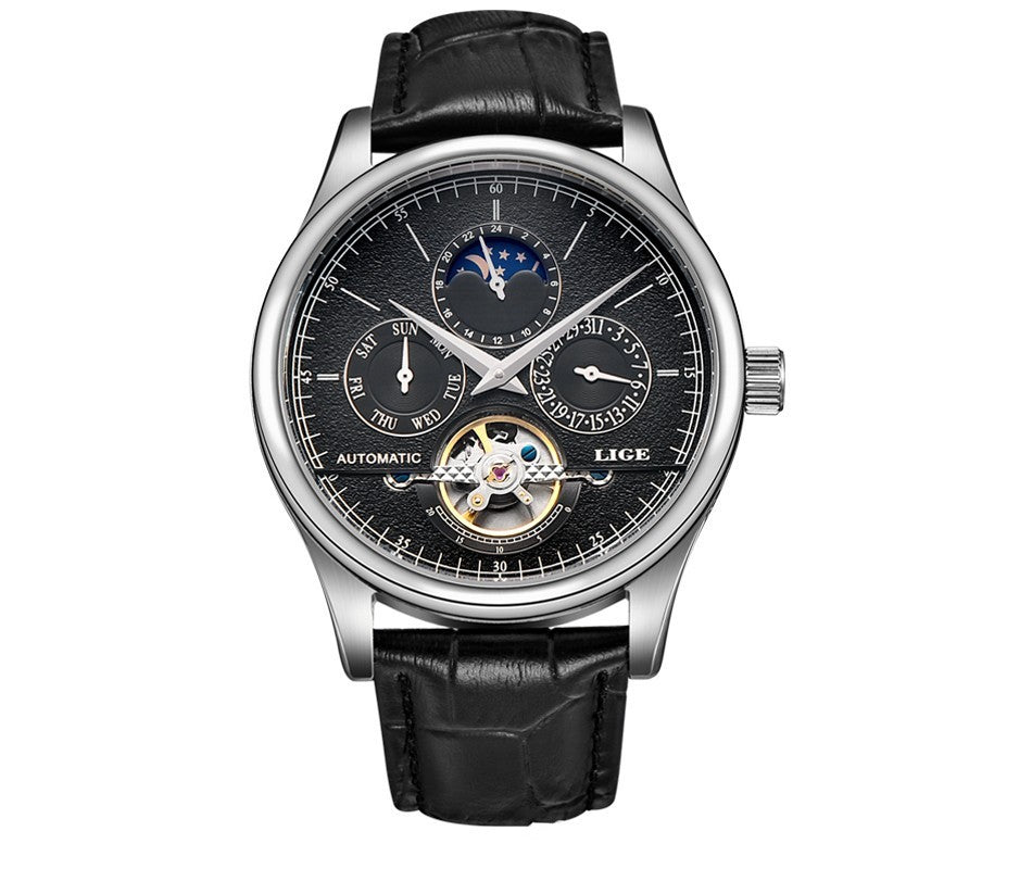 Classy Vintage Round Leather Watch