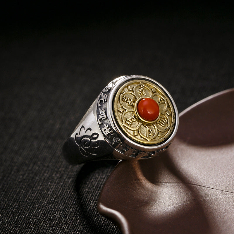 Retro 925 Anneau réglable en argent