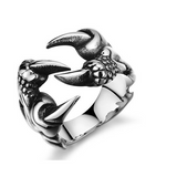Titanium Steel Eagle Claw Ring