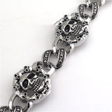 Round Chain Skull Bracelet