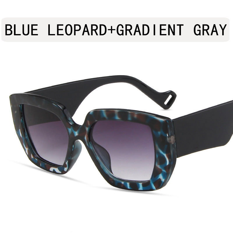 Polygonal Thick Edge Retro Sunglasses