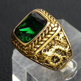 Luxurious Plated Steel Dragon Shape Ring