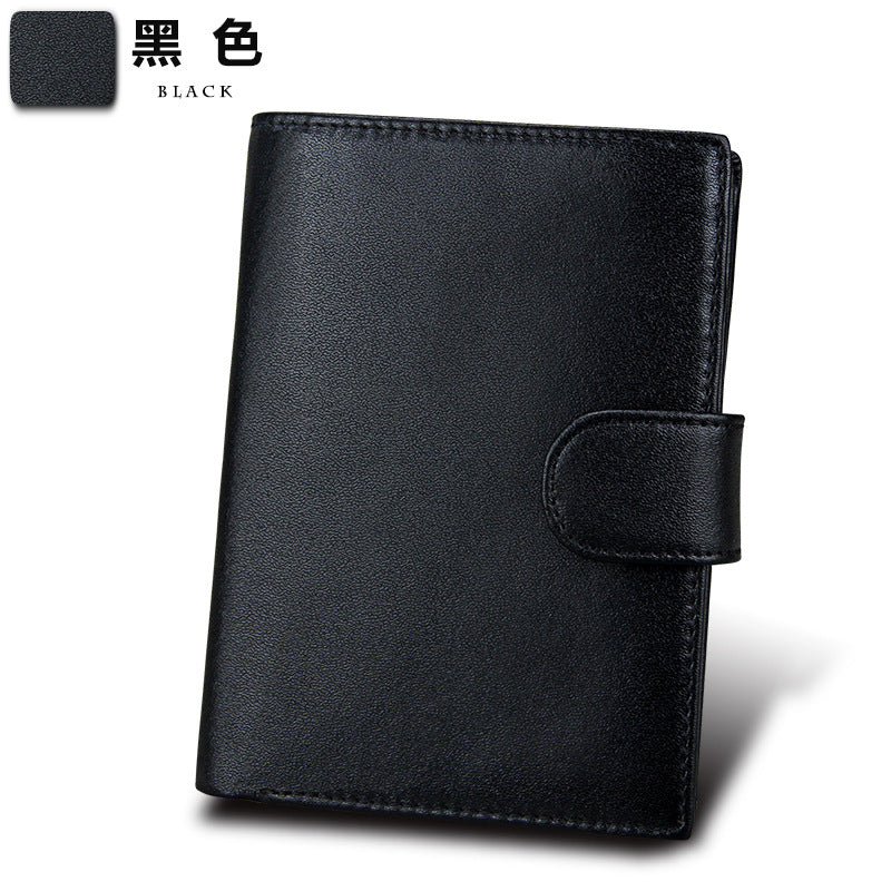 Snap Button Closure Trifold Wallet