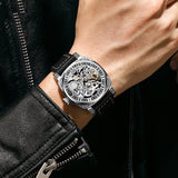 Casual Automatic Mechanical Leather Watch