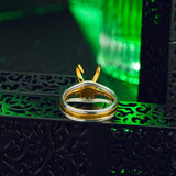 Anillo de aleación de diamantes de imitación creativo Loki