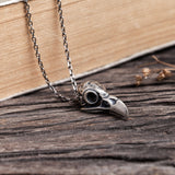 Animal Stone Age Skull Sterling Silver Necklace
