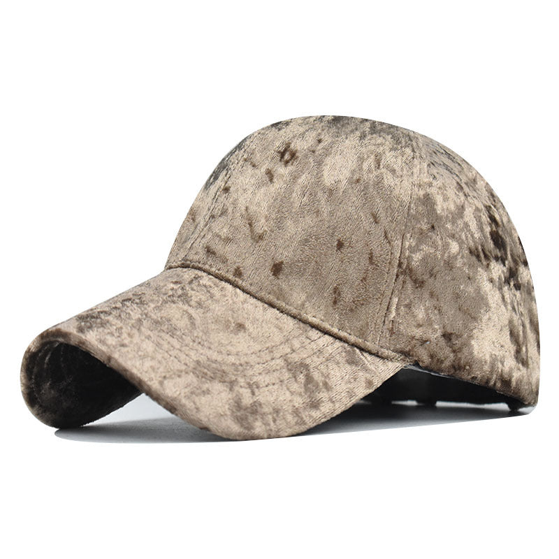 Gorra de béisbol de terciopelo sólido