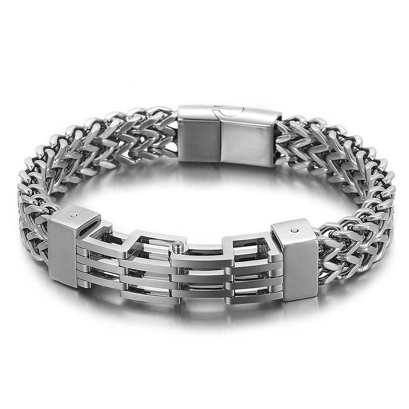 Bracelet à tête de boucle carrée