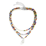 Multi-Layer Colored Beads Necklace