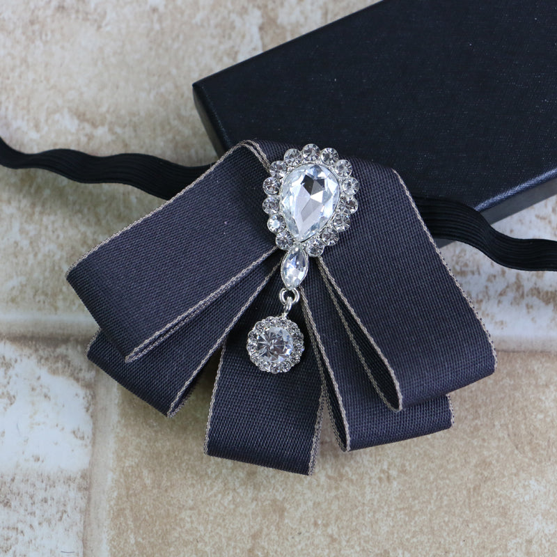 Drop Dangle Applique Ribbon Tie