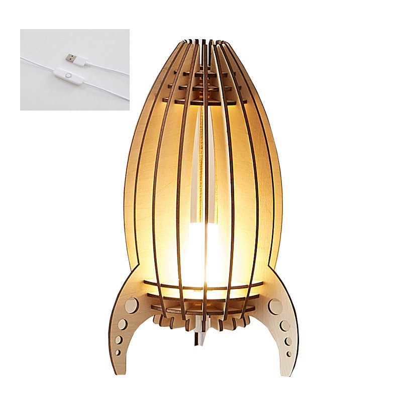 Space Rocket Shape Table Lamp