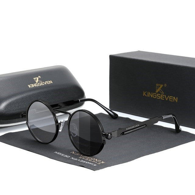 Retro Round Photochromic Men's Sunglasses
