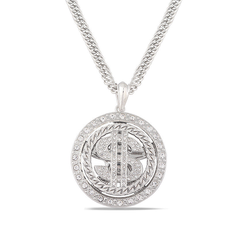 Luxury Dollar Rhinestone Necklace