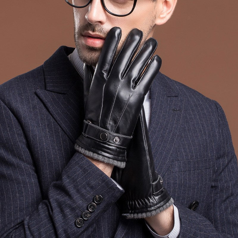 Velvet Sheepskin Cold-Proof Thick Gloves