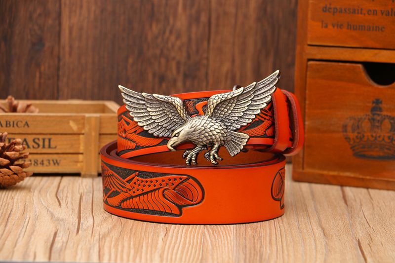 Alloy Letter Buckle Leather Belt – Taraiga