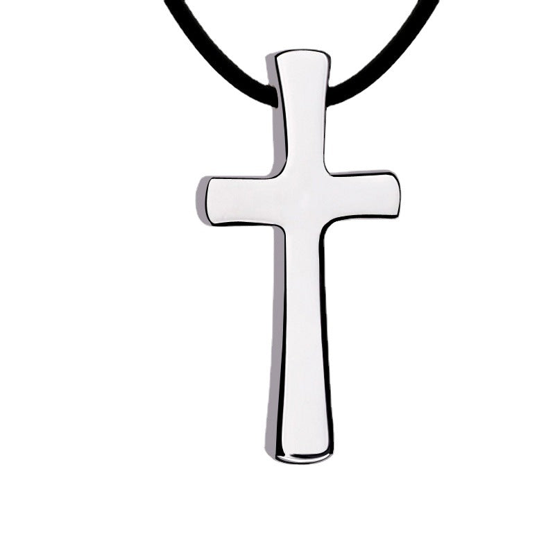 Collar con colgante de cruz religiosa