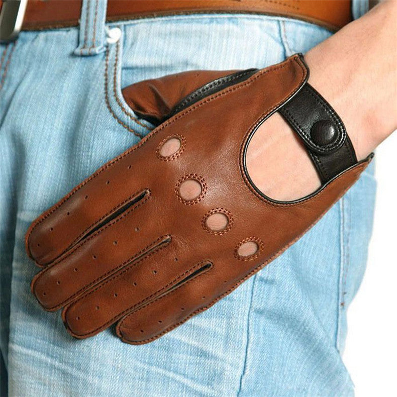 Solid Color Anti Slip Driving Gloves