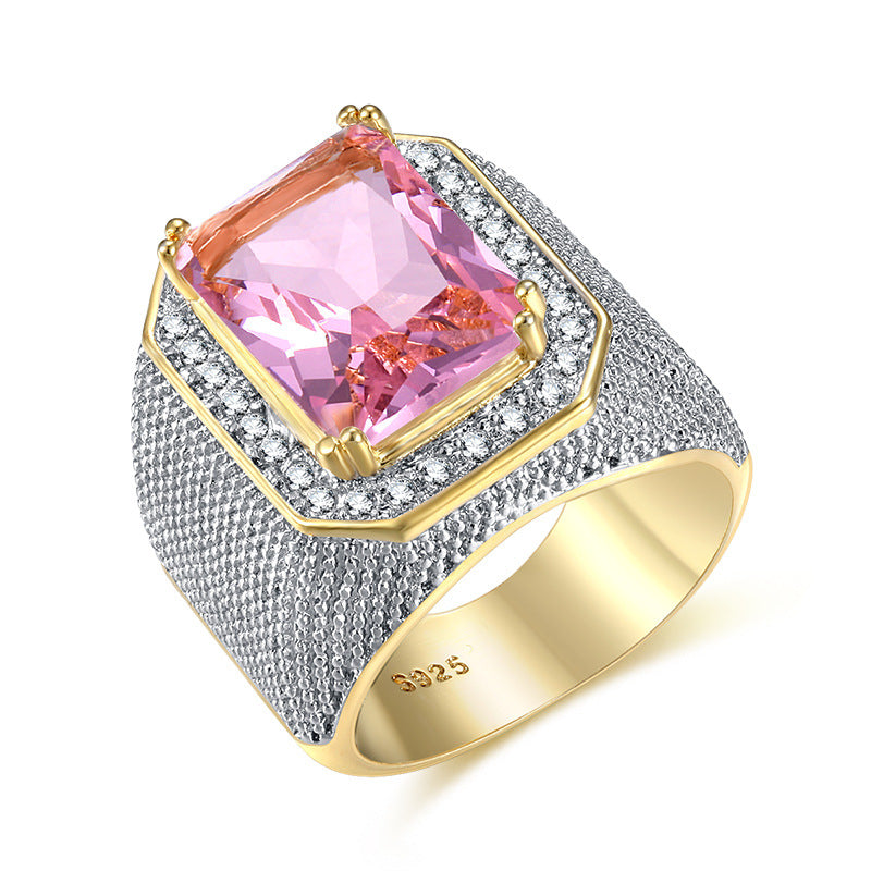 Luxueuse bague en laiton en laiton