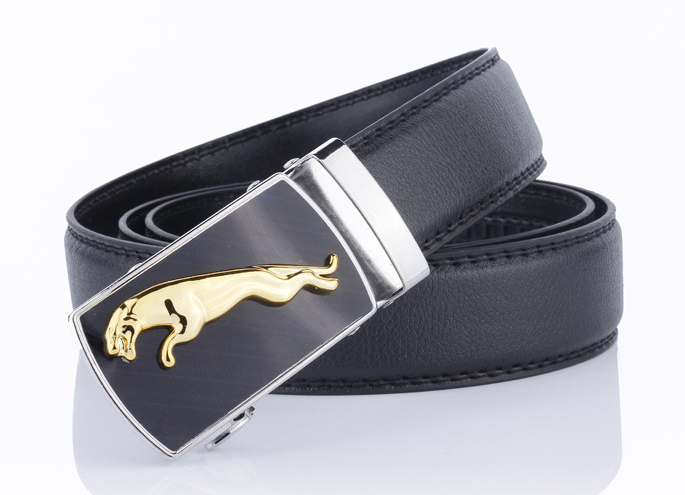 Square Iron Buckle Leather Belt
