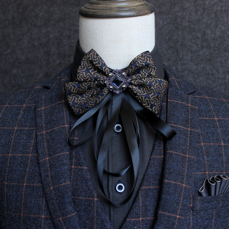 Geometric Patterned Butterfly Tie
