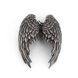 Titanium Steel Angel Wings Pendant Necklace