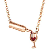 The Wine Glass Copper Necklace