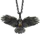 Handmade Silver Plated Crow Necklace