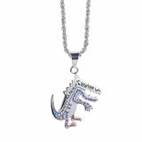 Titanium Steel Little Dinosaur Necklace