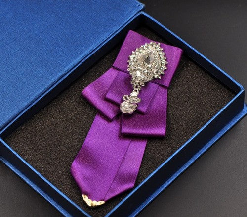 Casual Rhinestone Butterfly Tie Set