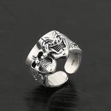 Two-Faced Mask Design Ring