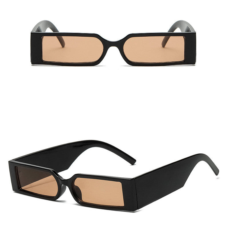 Seamless Rectangular Retro Sunglasses