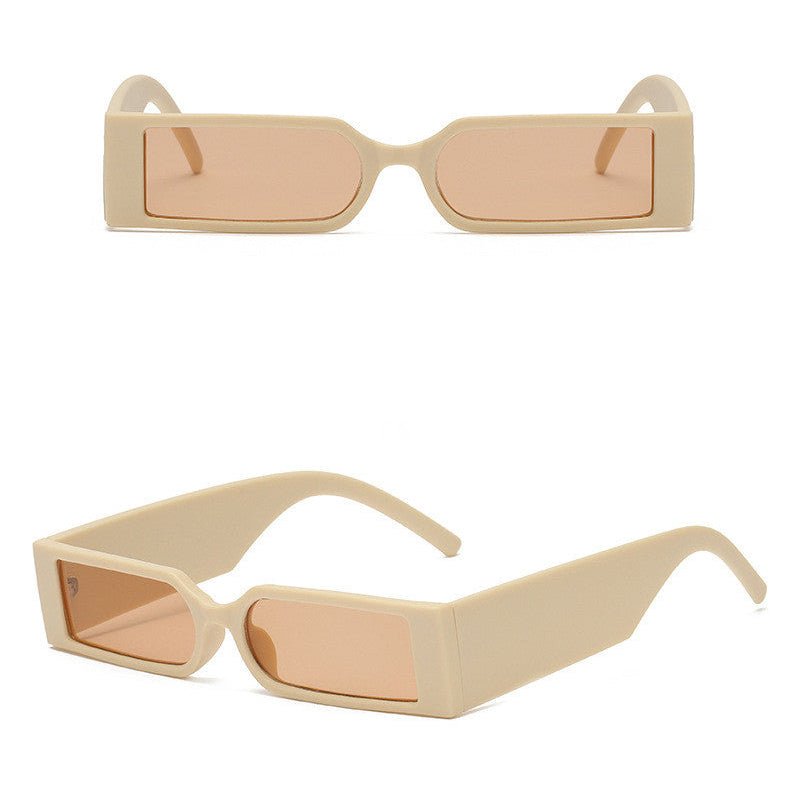 Seamless Rectangular Retro Sunglasses