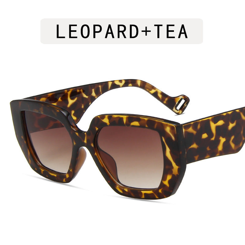 Polygonal Thick Edge Retro Sunglasses