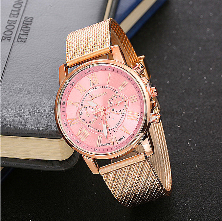 Reloj de correas de PVC con esfera multicolor