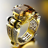 Luxurious Rhinestone Alloy Gemstone Ring