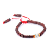 Adjustable Tube Wooden Beads Bracelet
