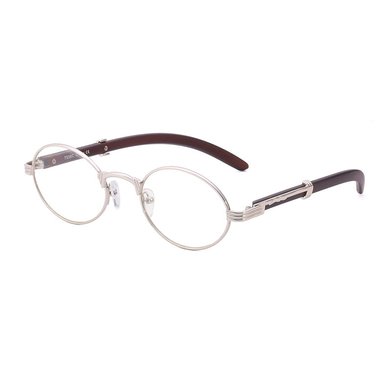 Lunettes de soleil rondes en métal rétro
