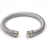 Retro Steel Cable Wire Bracelet