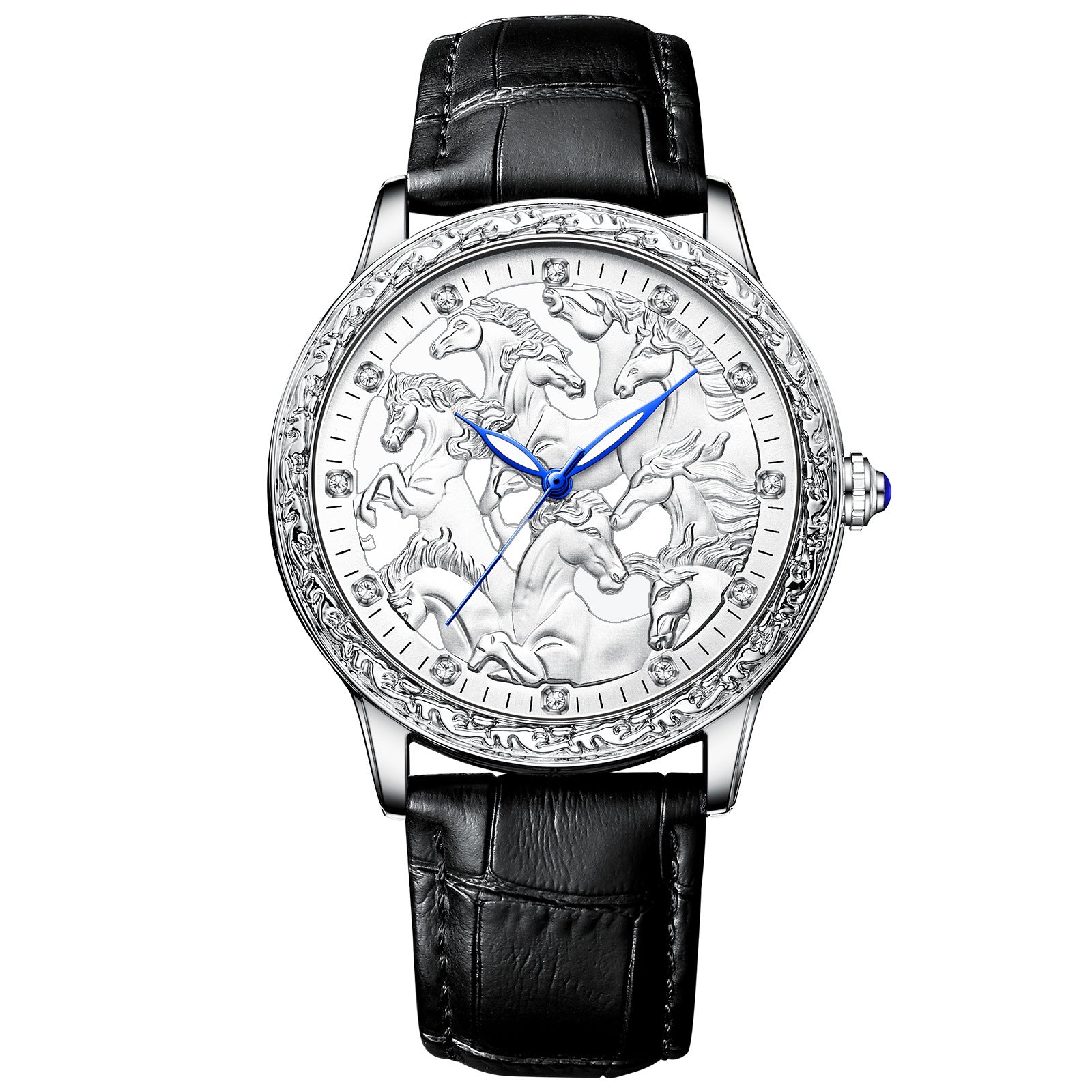 Horse Design Waterproof Leather Watch