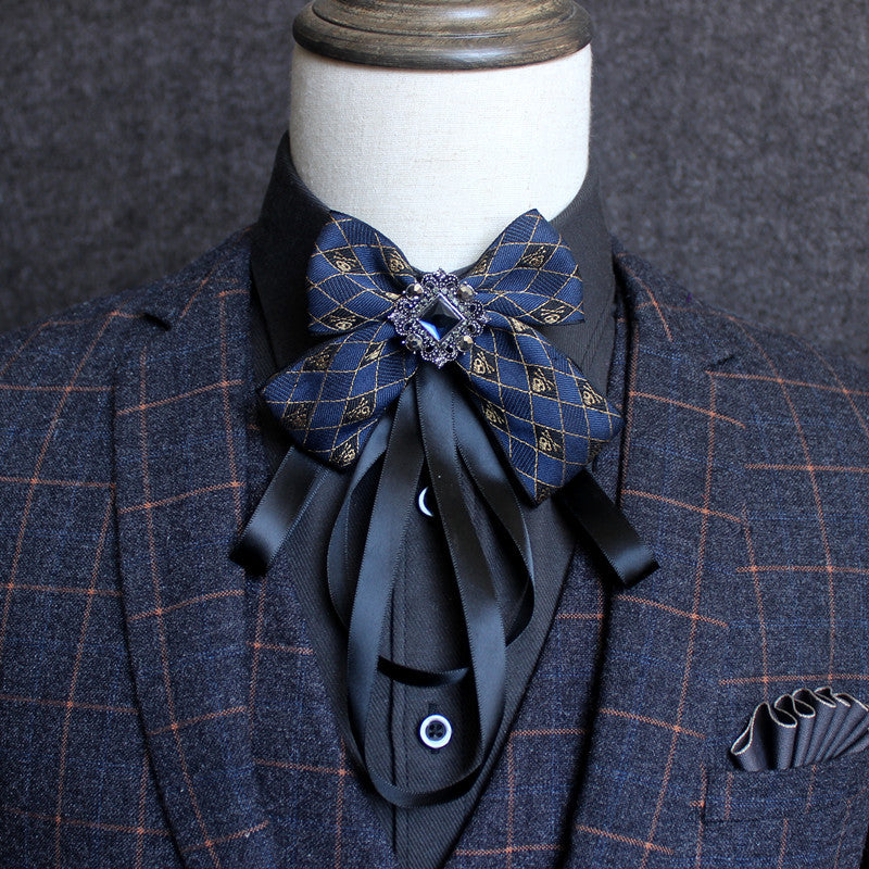 Geometric Patterned Butterfly Tie