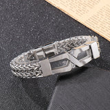 Titanium Steel Braided Chains Bracelet