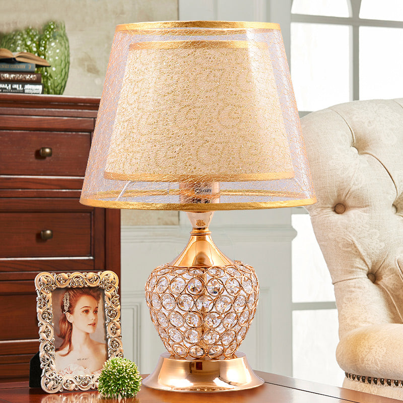 Luxury Gold Flower Pattern Lamp