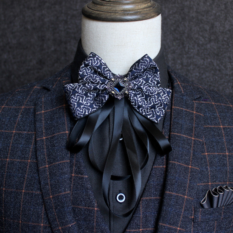 Geometric Patterned Butterfly Tie